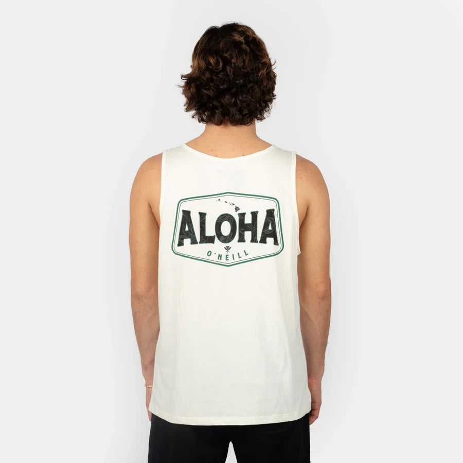 BIVIDI ONEILL25- BIG ALOHA TANK - POWDER WHITE