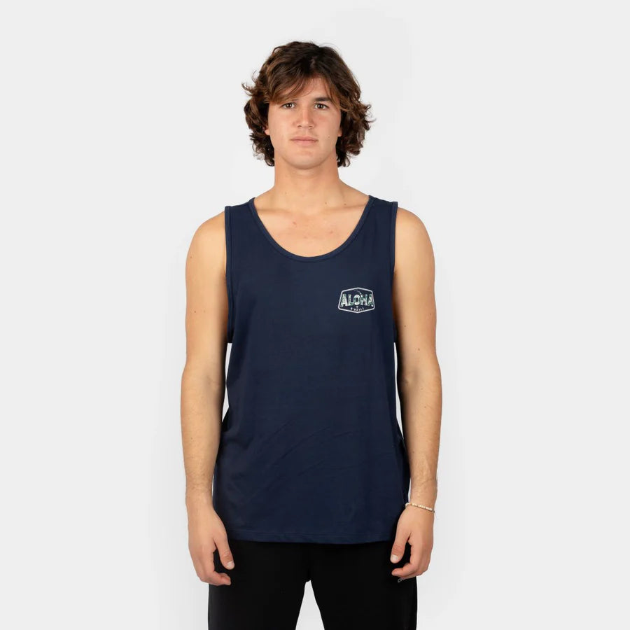 BIVIDI ONEILL25 - BIG ALOHA TANK - INK BLUE